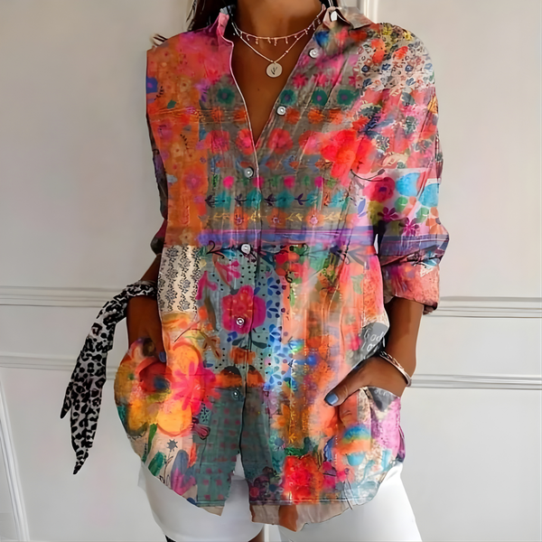 Arleth™ Colorful Pattern Blouse