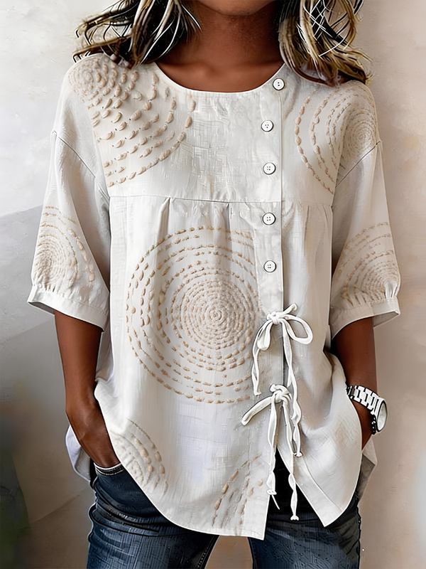 Mirabelle™ Embroidered Casual Top