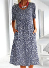Qahira™  Casual Round Neck Dress