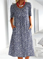 Qahira™  Casual Round Neck Dress