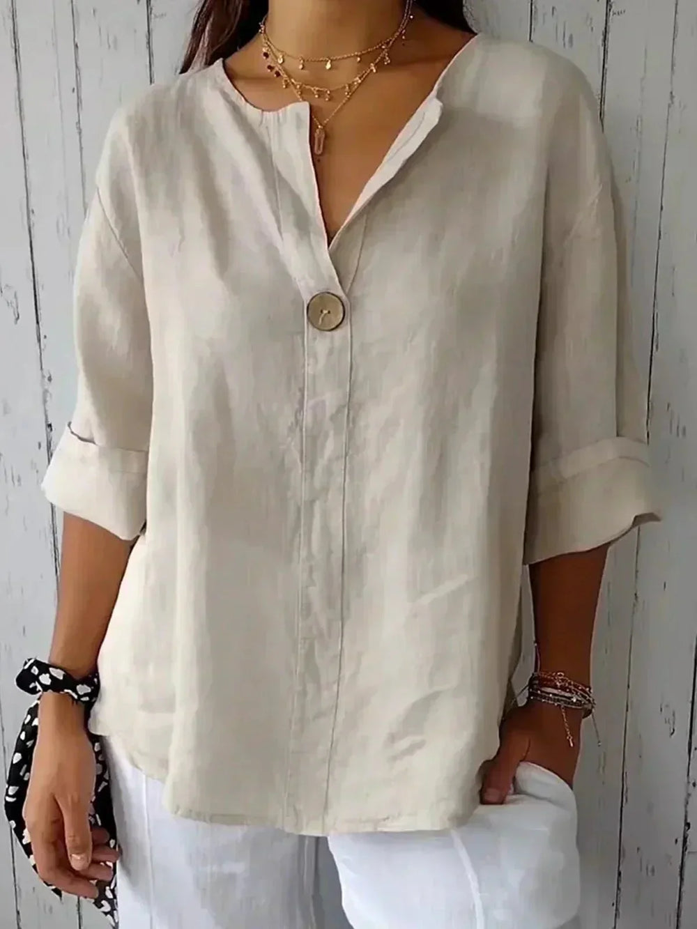 Amara™ Relaxed V-Neck Top