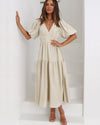 Aurielle™ V-Neck Flow Dress