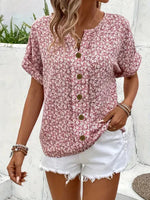 Amira™ - Floral Button-Up Blouse