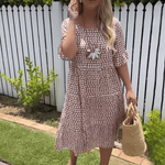 Julia™ Short-Sleeve Midi Dress