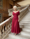 Faye | Off-Shoulder Flow Midi Dress