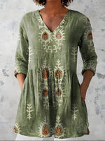 Everly | Long Blouse with V-Neck