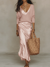 Isolde™ Knit & Satin Ensemble