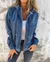 Louise™ Corduroy Hooded Zip Jacket