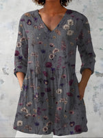 Addison | Long Blouse with V-Neck