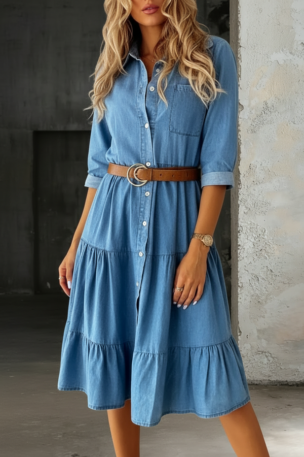 Katie | Casual Elegant Denim Dress