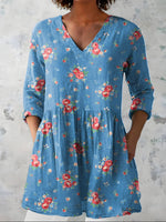 Lucia | Long Blouse with V-Neck