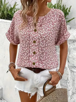 Amira™ - Floral Button-Up Blouse