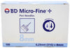 BD MicroFine+ 8mm/31 Gauge Pen Needles (100)