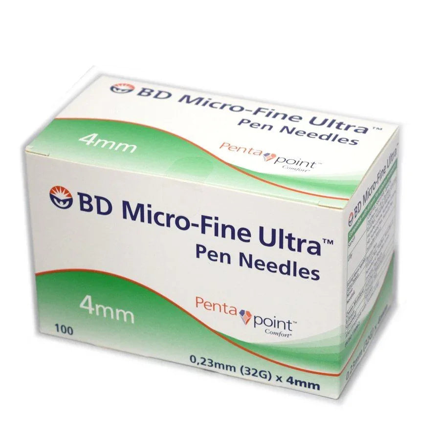 BD MicroFine Ultra 4mm/32 Gauge Pen Needles (100)