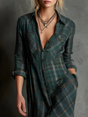 Cassandra™ Plaid Maxi Dress