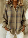 Salome™ Cloud-Soft Plaid Button-Up
