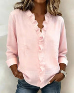 Lottie™ Ruffle V-Neck Blouse