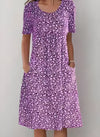 Qahira™  Casual Round Neck Dress