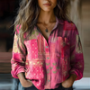 Natalie™ Printed Vintage Blouse