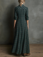 Cassandra™ Plaid Maxi Dress
