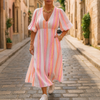 Zahra™ V-Neck Maxi Dress