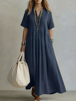 Genesis™ Flowing V-Neck Maxi Dress
