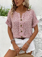 Amira™ - Floral Button-Up Blouse