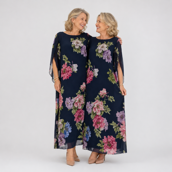 Sabrina | Midnight Bloom Maxi Dress