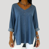 Selena™ Vintage Oversized Denim Top