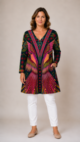 Jayla | Long Blouse with V-Neck
