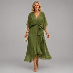 Nellie | Elegant Wrap V-Neck Dress