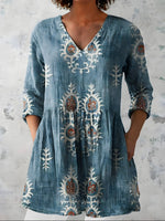 Everly | Long Blouse with V-Neck