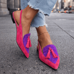Dorotea™ Elegant Tassel Slingback Flats