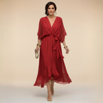 Nellie | Elegant Wrap V-Neck Dress