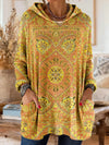 Alice™ Retro Ethnic Print Hooded Tunic