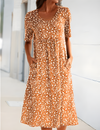 Qahira™  Casual Round Neck Dress