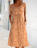 Qahira™  Casual Round Neck Dress