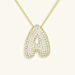 Bubble Initial Necklace