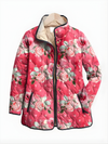 ASTRID™ | Charming Quilted Jacket with Pink Floral Print