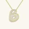 Bubble Initial Necklace