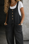 Zariyah | Vintage Washed Cotton Denim Overalls