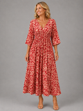 Serena | Bohemian Flow Midi Dress