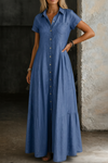 Destiny | Long Denim Dress