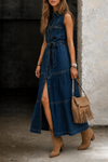 Aliza | Button-Front Denim Dress