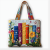 Colorful Garden Book Parade | Handmade Quilted Tote