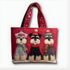 Cozy Winter Schnauzers | Handmade Quilted Tote