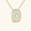 Bubble Initial Necklace