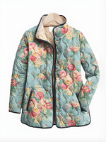 FINLEY™ | Quilted Printed Flower Jacket