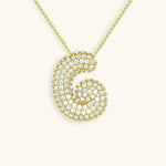 Bubble Initial Necklace