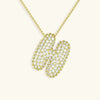 Bubble Initial Necklace